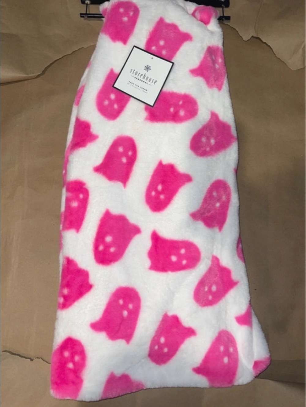 Storehouse Pink Ghost Halloween Throw 50×70 NWT